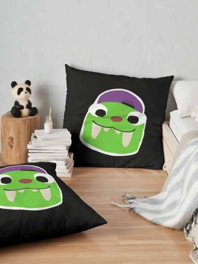 Chandlo Woods Bugsnax Characters Throw Pillow Official Bugsnax Merch