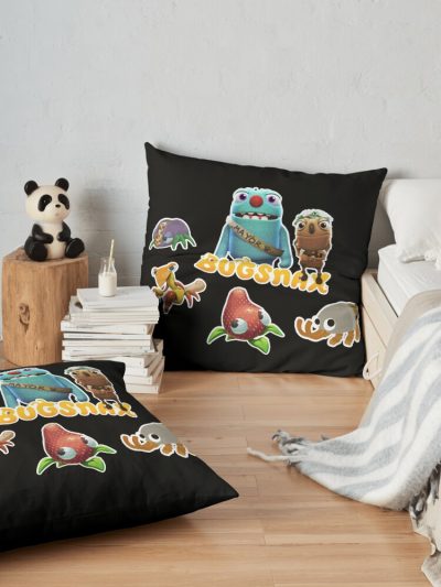 Bugsnax Fan Art Pack | Bugsnax Grumps And Bugsnax Characters Bugsnax Mayor Filbo Throw Pillow Official Bugsnax Merch