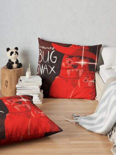 Angry Bugsnax Throw Pillow Official Bugsnax Merch