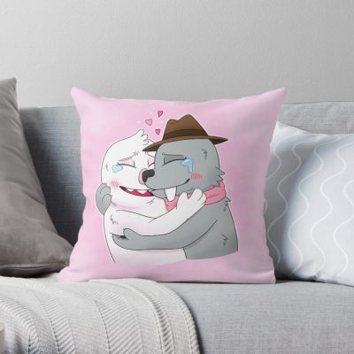 Bugsnax Lizbert X Eggabell Throw Pillow Official Bugsnax Merch