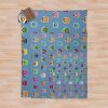 Bugsnax - All Grumpuses Throw Blanket Official Bugsnax Merch